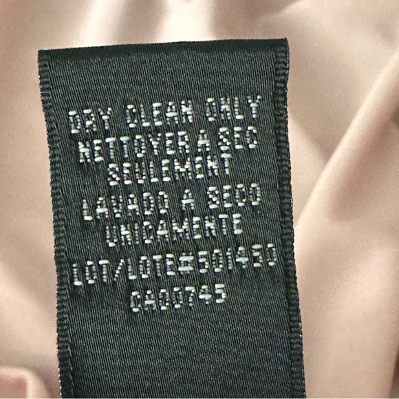 David’s Bridal Y2K Pink & Brown Beaded Mesh Empire Waist Dress Fairycore Sz 12 - Picture 15 of 16